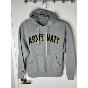 JanSport Vintage Army Navy Hoodie Sweatshirt Grey ~ Size M